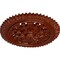 Ekena Millwork York Ceiling Medallion (Fits Canopies up to 3 5/8"), Hand-Painted Firebrick, 21 5/8"OD x 2 1/2"P CM21YOFIF - alternate 2